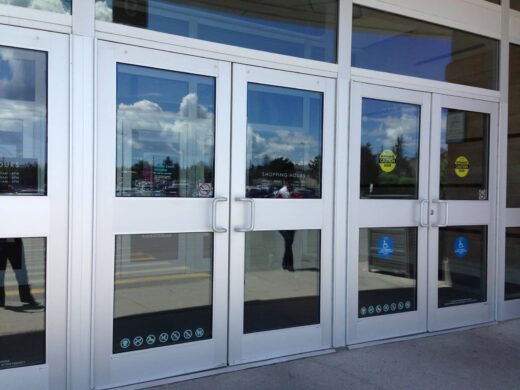 glass aluminum doors